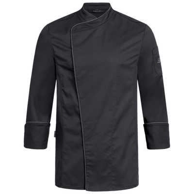 Herren-Kochjacke mit Kontrastpasel